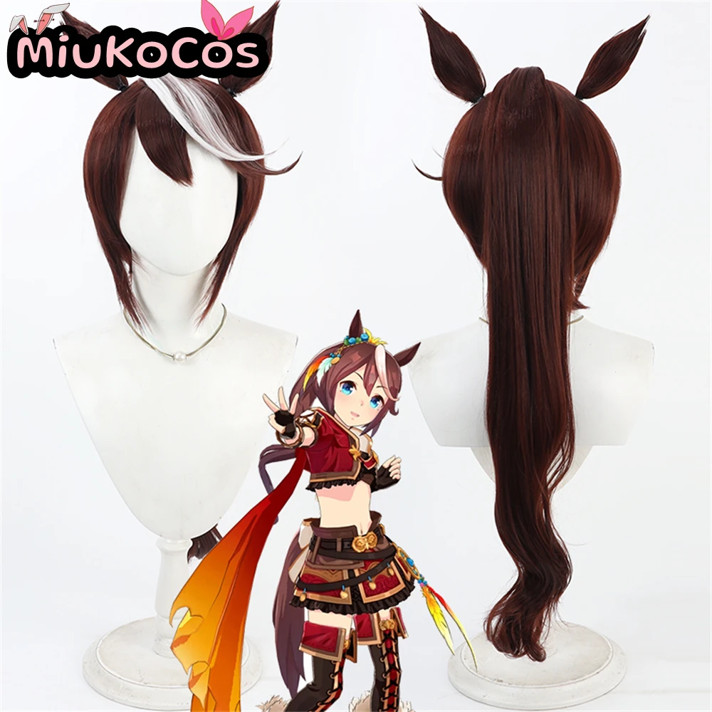 

В НАЛИЧИИ Güvenイ resultイפורט Tokai Teio Косплей Парик с ушками и хвостом MiukoCosplay Umamusume:Pretty Derby Косплей Парик