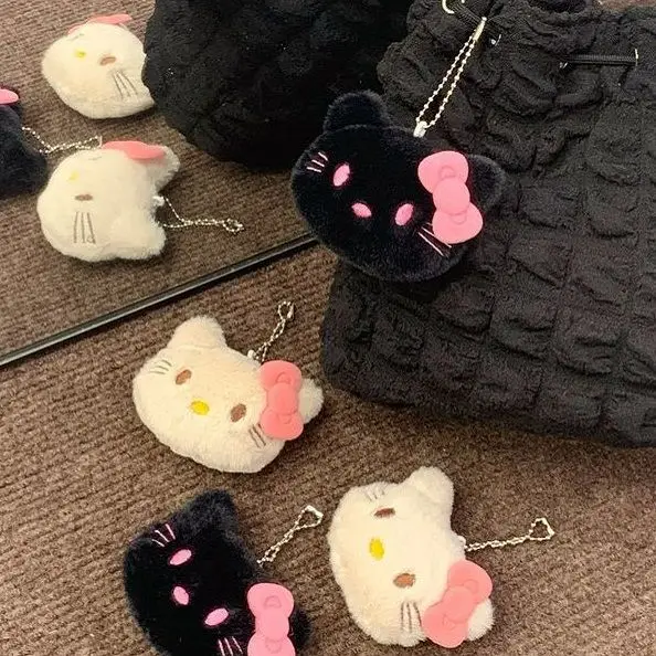 

MINISO новый мультфильм Sanrio супер мягкий и милый плюшевый бант для девочек кукла котенок сумка аксессуары стиль лучшего друга праздничные подарки
