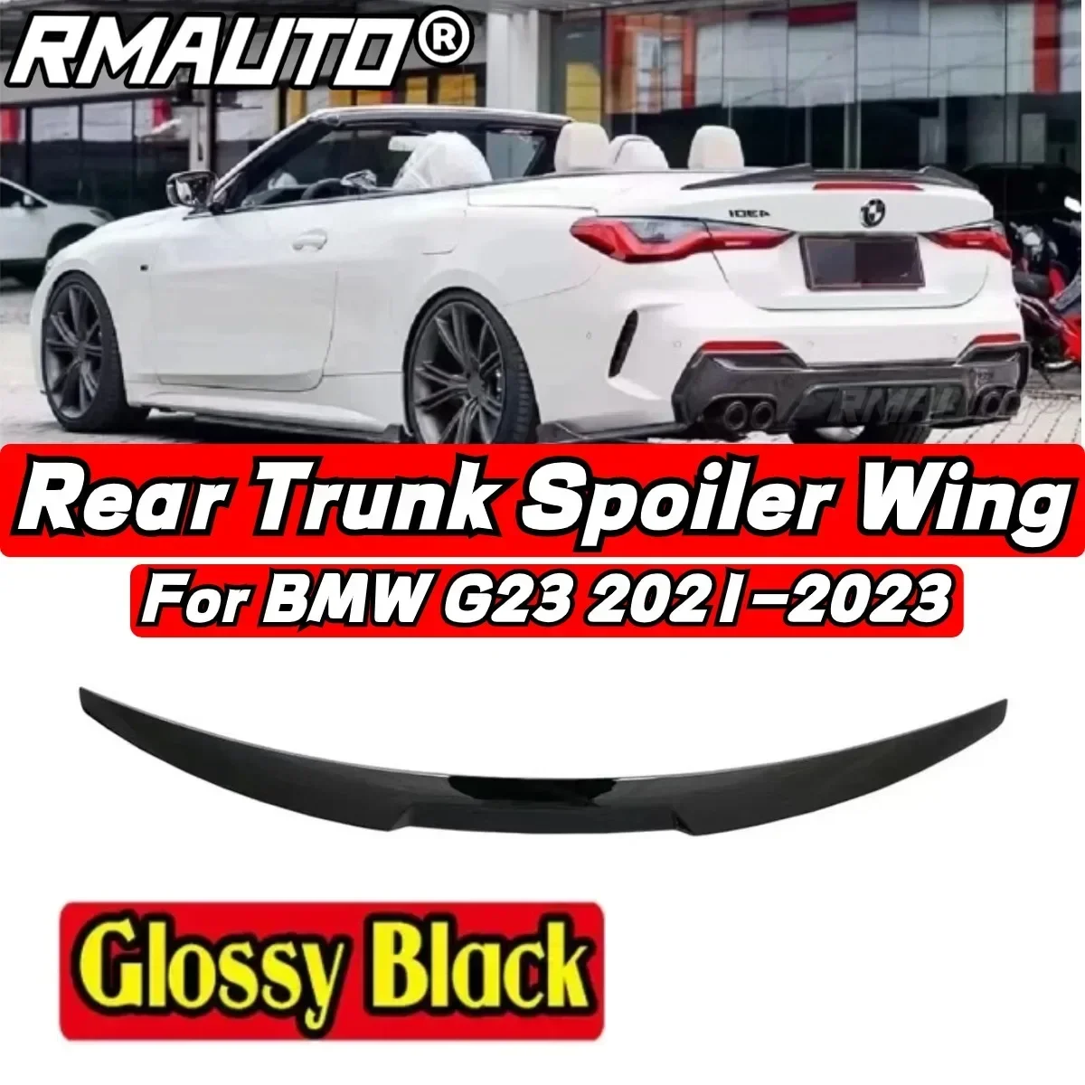 For BMW 4 Series G23 420i 430i 420d 430d 2021-2023 Rear Spoiler Wing Body Kit BMW G23 Car Rear Trunk Spoiler Car Accessories