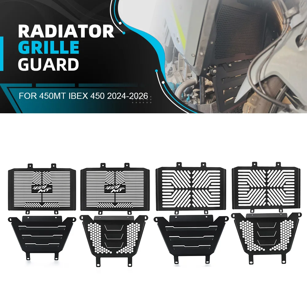

FOR CFMOTO 450MT Ibex 450 2024-2026 Radiator Guard And Engine Guard Protector Motorcycle Cylinder Head Complete Set Accessories
