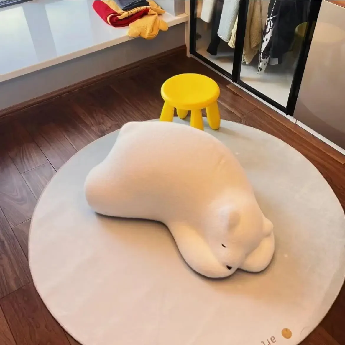 Puppy Bear Leisure Lazy Sofa Living Room Chairs Furniture Single Animal Chair Polar Bear Pillow Balcony Bedroom Relaxing Chair