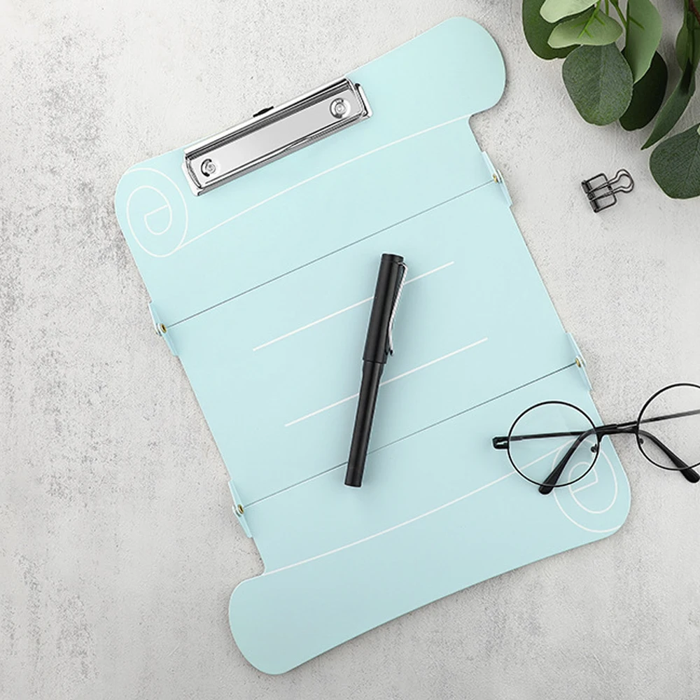 حافظة طبية من سبائك الألومنيوم قابلة للطي مقاس A4، متعددة الوظائف، سجل طبي، مجلد ملفات قابل للطي، مكتب يحتوي على لوح كتابة