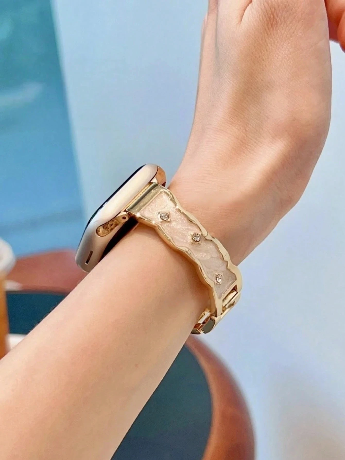 1 قطعة جديد المينا بالتنقيط النفط سوار حزام مناسبة ل 38/40/41/42/44/45/46/49 مللي متر أشرطة ساعة أبل ، متوافق مع Ultra/S10/9/8/7/6