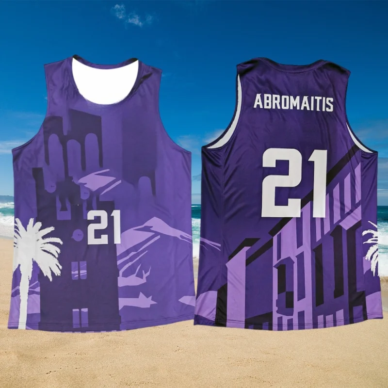 Chaleco de baloncesto Tenerife de la Liga Española Europea impresa en 3D, ropa de entrenamiento para hombres, chaleco transpirable para correr de secado rápido