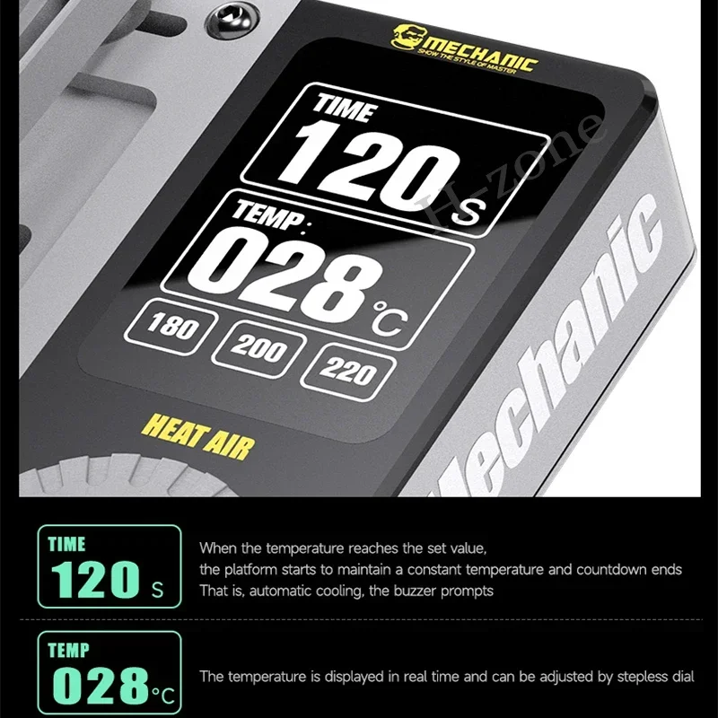 Imagem -03 - Mecânico Calor Pré-aquecimento Plataforma Tool Kit Layered Chip Bga Dot Matrix Reparação Stencil para Iphone X15pm Reparação Motherboard