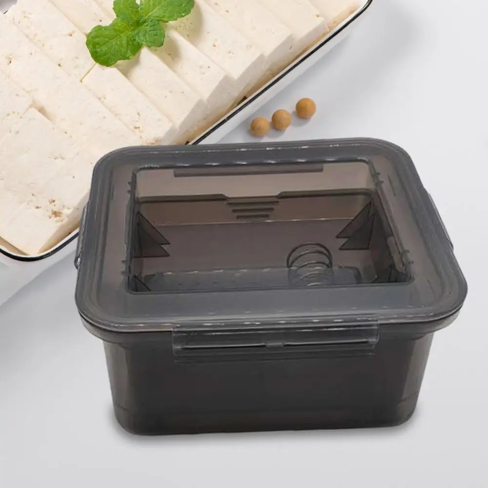 صندوق تصريف التوفو مكبس التوفو لأطباق التوفو مقابض قابلة للتعديل آمنة للاستخدام في غسالة الأطباق بسرعة إزالة الماء لمطعم المطبخ المنزلي #5