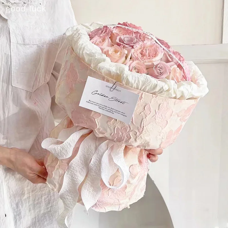 Cinta plisada con ribete, Material para envolver regalos, envoltura de regalo, cinta para ramo, cinta para embalaje de invitación de boda DIY