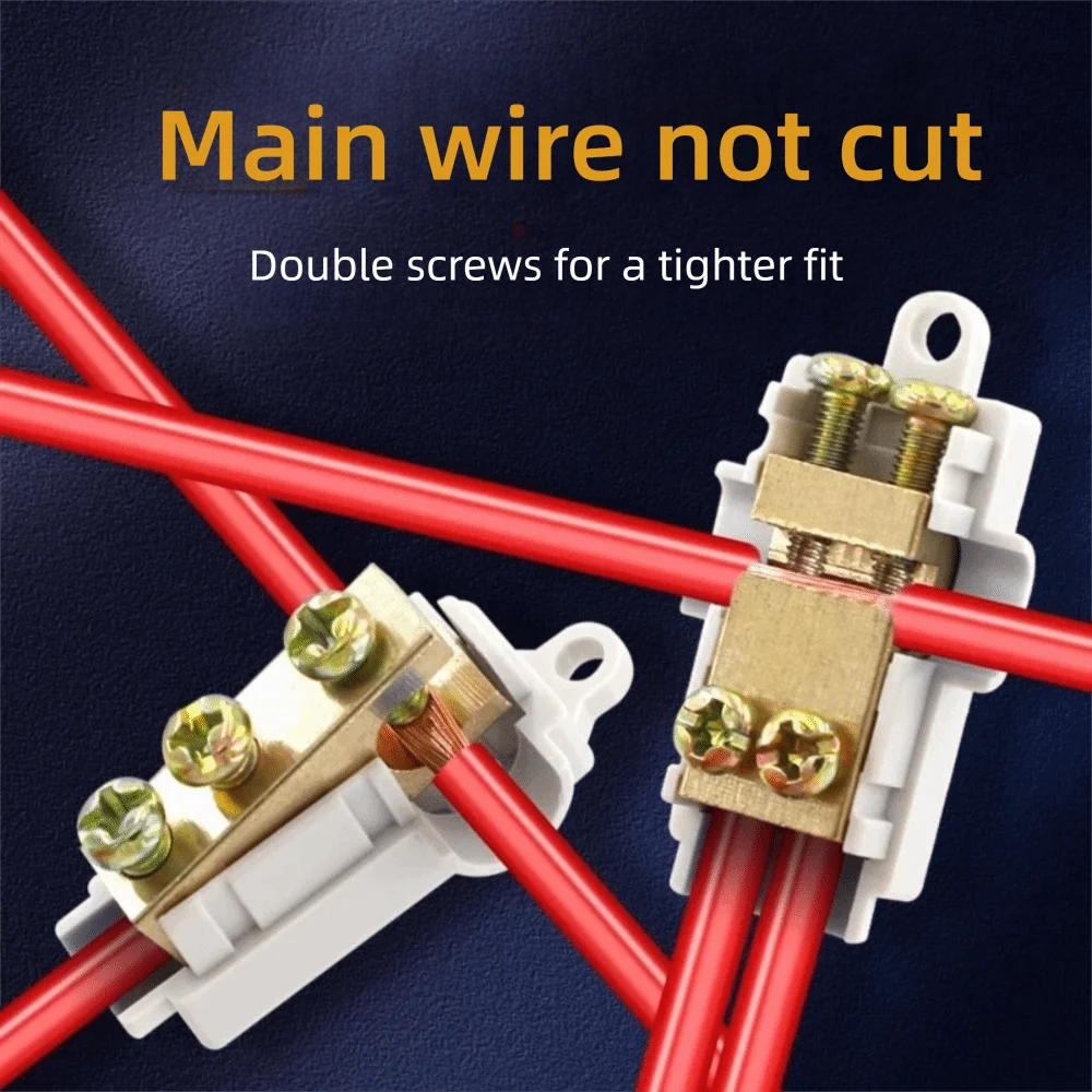 New Conductor Brass High Power Splitter Large Current Universal Wire Connector Fast Connector Electrical