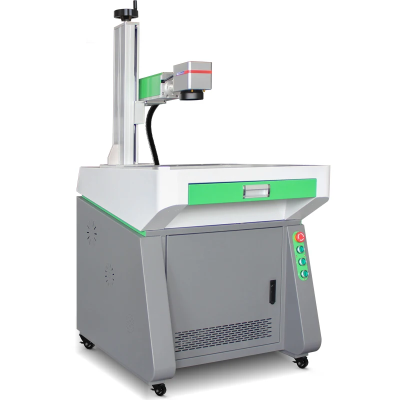 2026-Desktop JPT Mopa 20W 30W 60w 100w 200w 300w Fiber Marking Machine for Metal Bank Card Metal Keychain Pet Tags