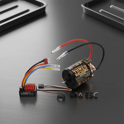 YSIDO 540 Combo Brushed Motor 55T 45T 35T 60A ESC for 1/10 Off-Road Rock Crawler Climbing RC Car Traxxas TRX4 Axial SCX10