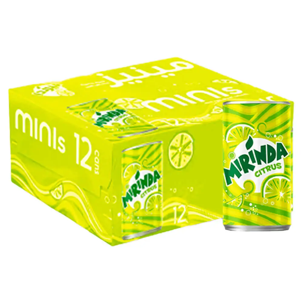 Mirinda citrus soft drink, dose, 150ml × 12