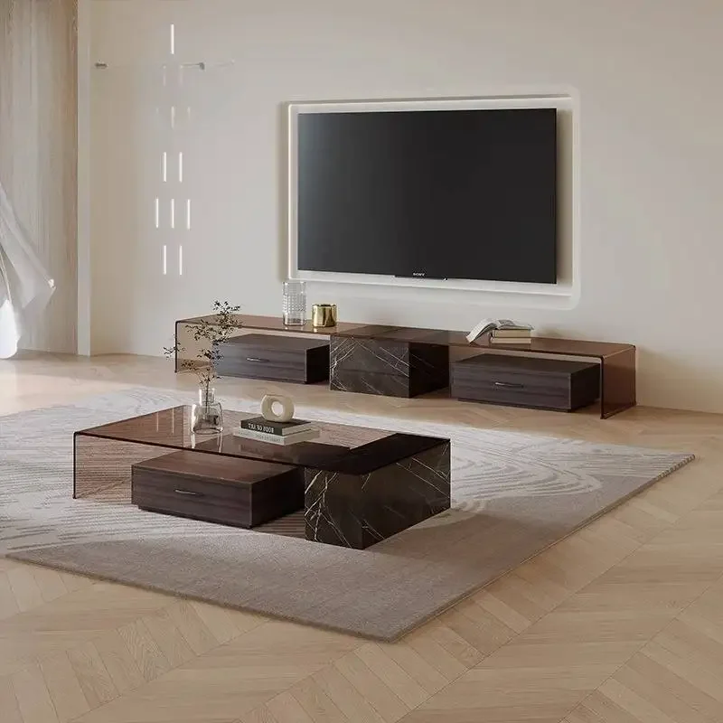 pf-Vertical Normal Tv Stand Universal Brown Heavy Minimalist Nordic Tv Stands Modern Designer Mueble Televisor Furniture Home