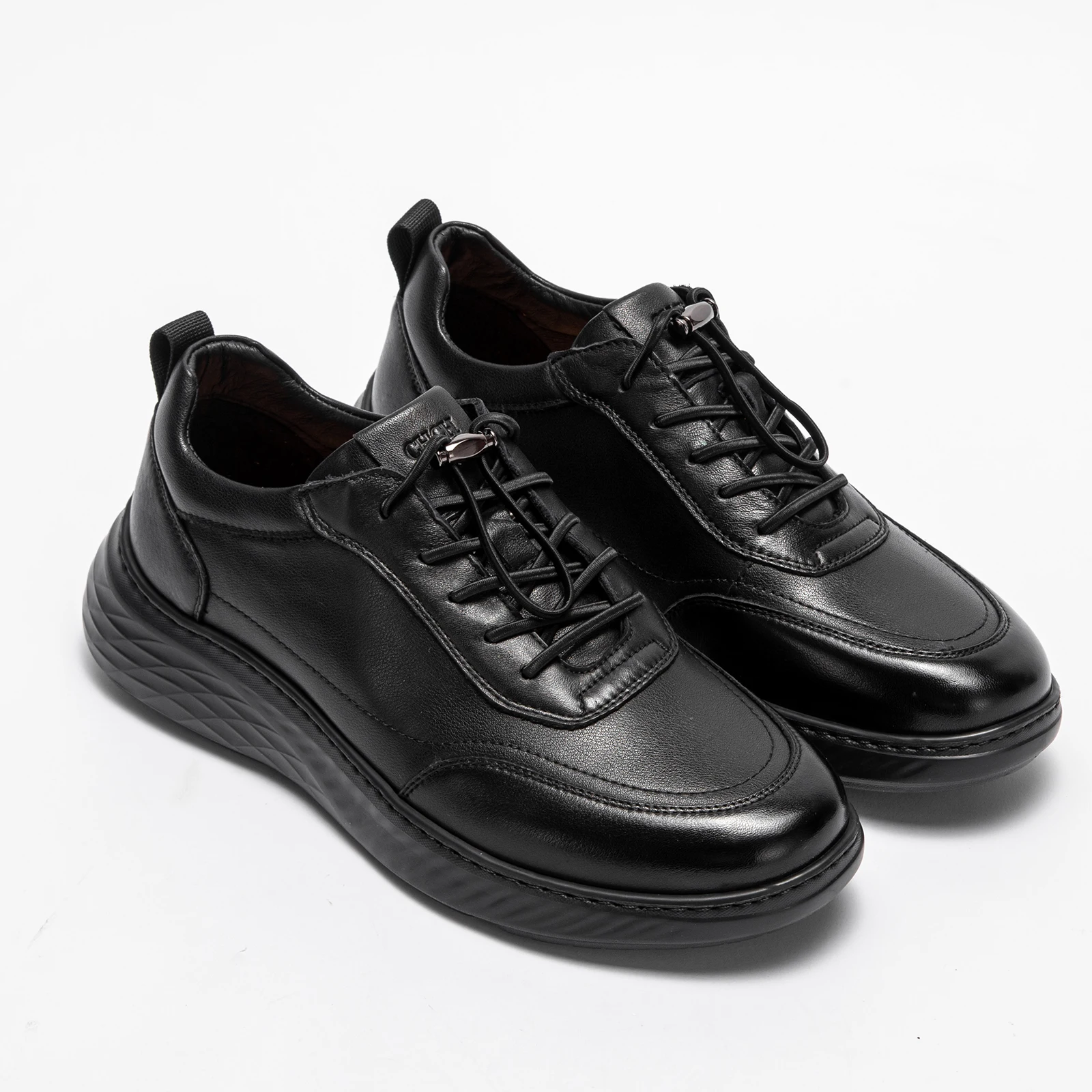 C-H Men's Casual Shoes 2026 Autumn New Black Business Shoes Simple Flat Shoes Arch Support