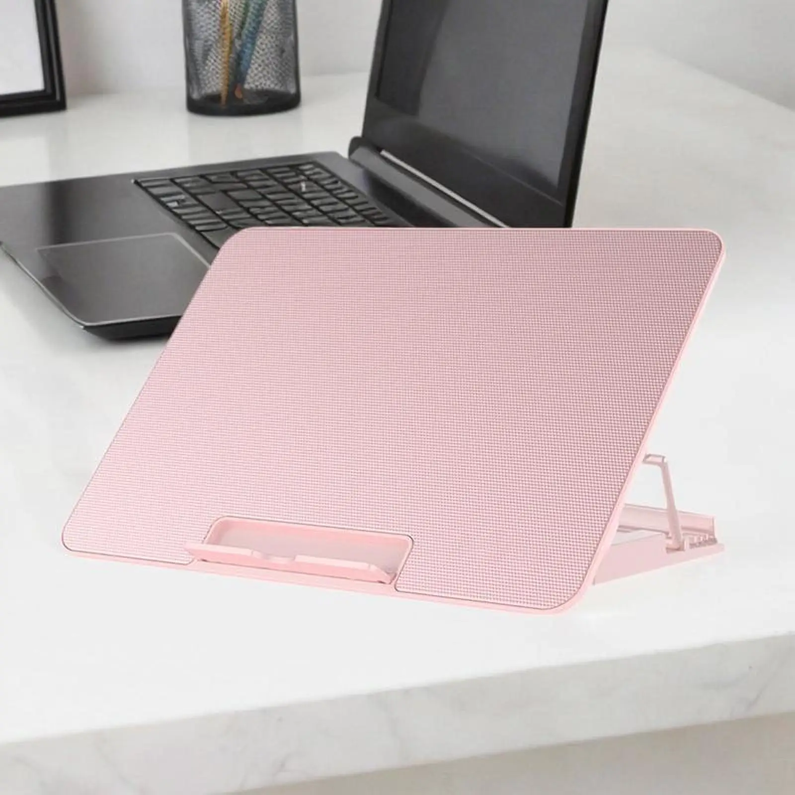 6 Fan Laptop Cooling Pad with Metal Mesh Stand for Gaming Notebook Heat Dissipation USB Portable