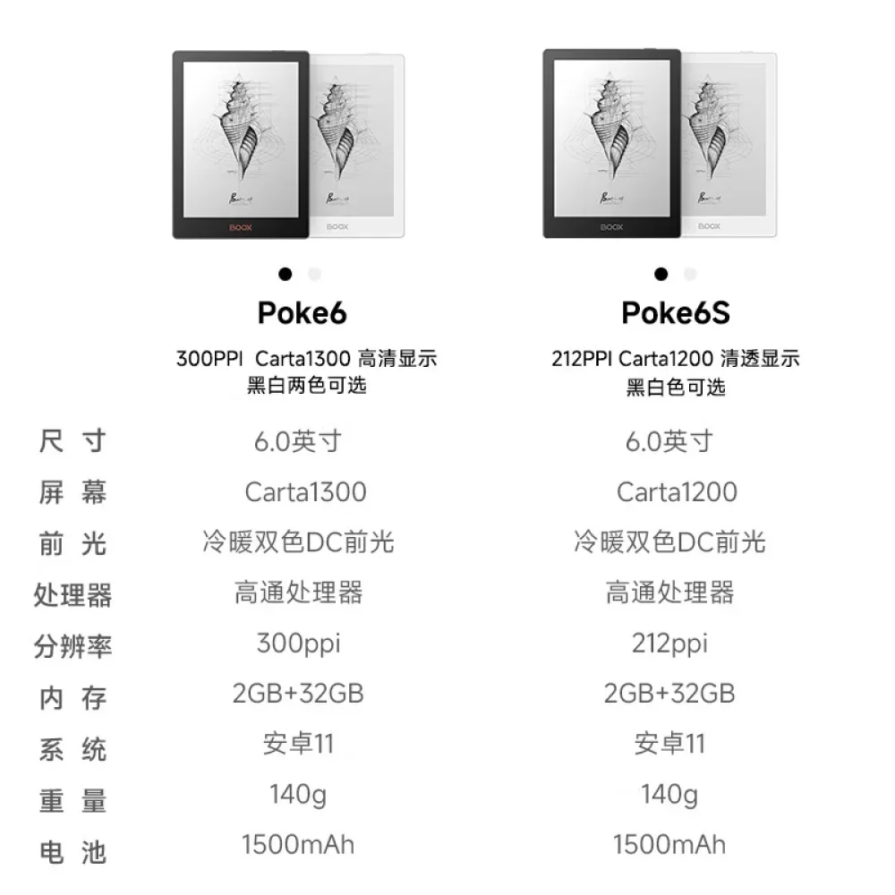Poke6 e-book reader paper eye protection screen ink screen