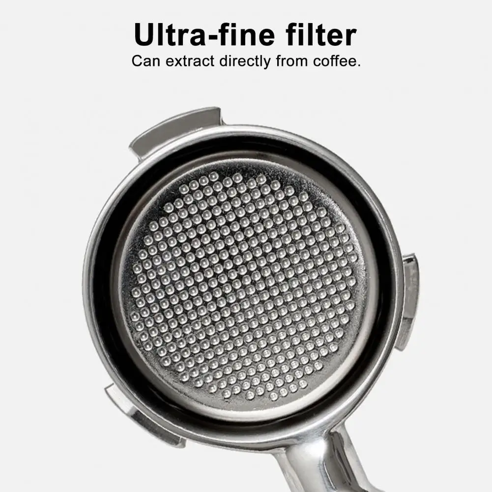 Uneven Compaction Espresso Tool Espresso Coffee Filter 51mm Bottomless Portafilter for Delonghi Espresso Machines 304 Stainless