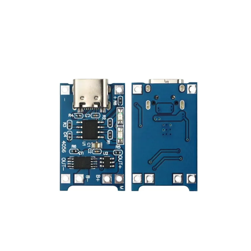 TP4056 1A lithium battery charging board module, combining TYPE-C USB interface charging and protection
