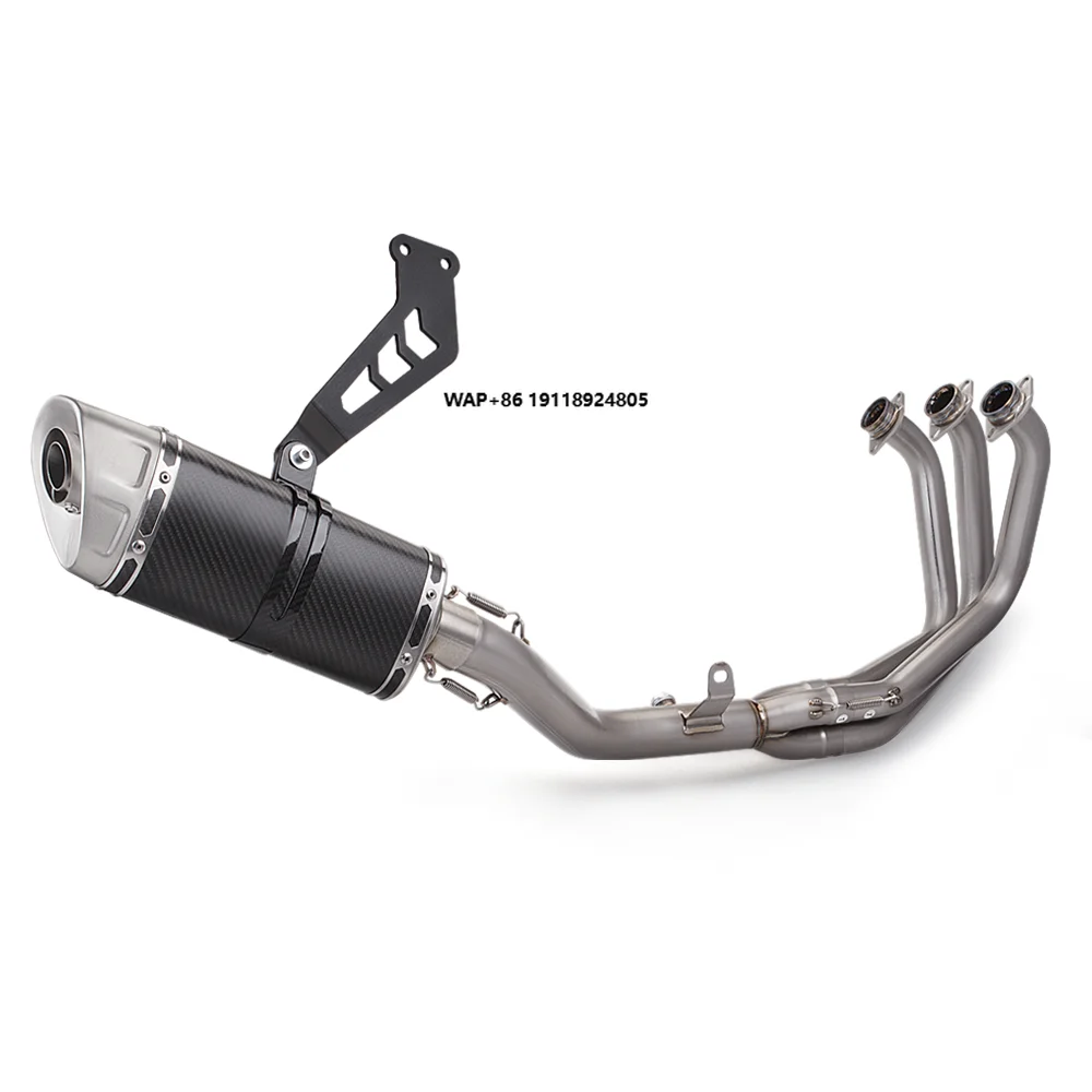 

MT09 FZ09 XSR900 Titanium Alloy Complete Exhaust System for Motorcycles 51MM Muffler with Front Tube Link New Condition