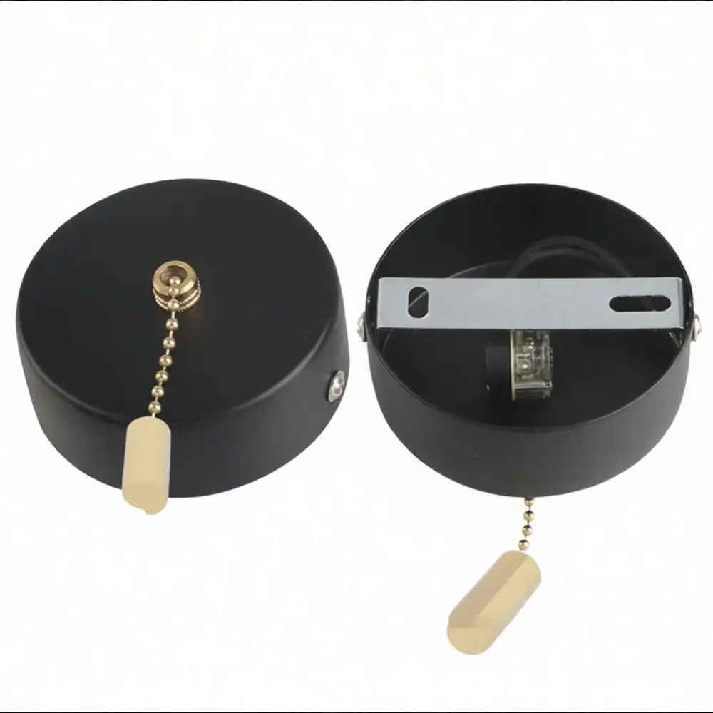Decorative Pull Chain Light Switch Ceiling Mounted For Old Style Lamps Wall Bedside Fixture Repair Hardware Component