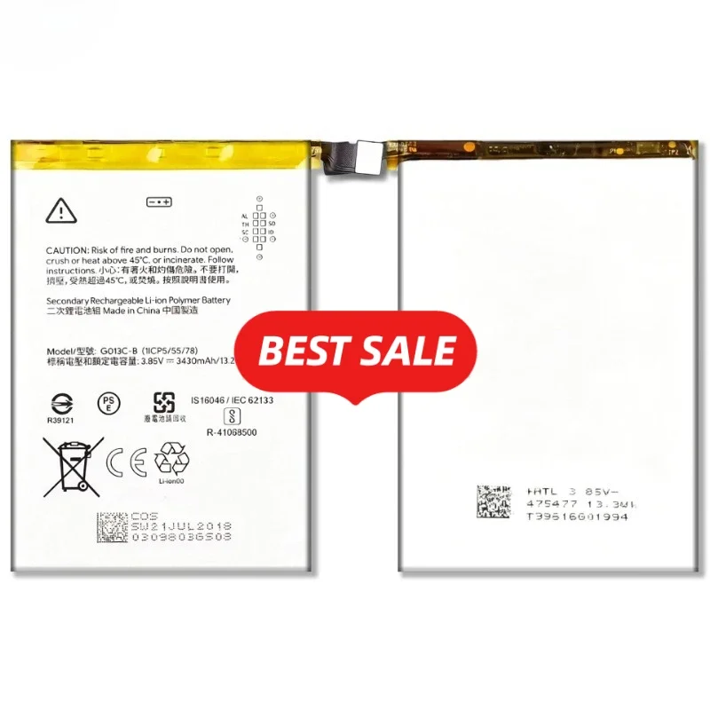 G013C-B for Google Pixel 3XL/Pixel XL3 Phone Battery 0 Cycle High Quality  Battery Replacement Bateria Grade A Cell with Tools