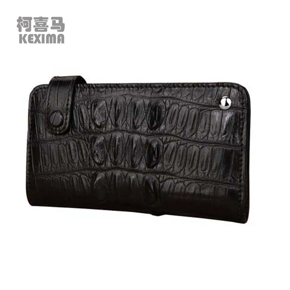 

lukani crocodile Female wallet More screens crocodile leather Card holder Card bag Card set male card holder