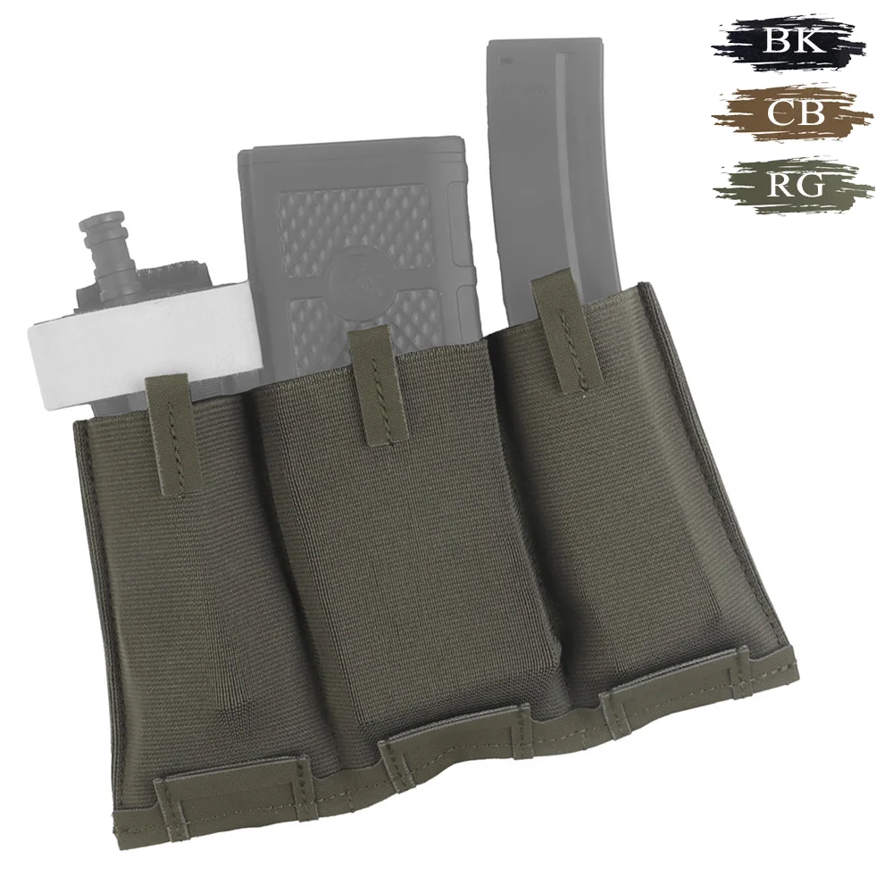 

Тройной чехол для магазинов MOLLE с эластичной фиксацией подходит для журналов и фонариков диаметром 5,56 мм/стробов для охоты/на открытом воздухе