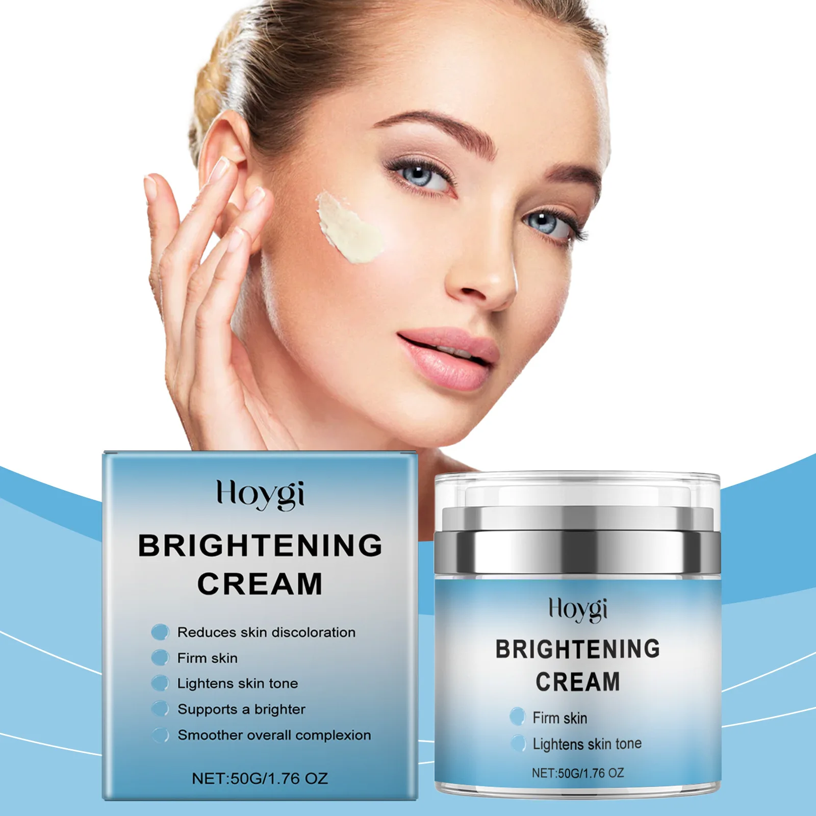 

Moisturizing Cream Gentle Soothing Facial Brightening Hydrating Firms Facial Skin and Eliminates Facial Wrinkles and Fine Lines