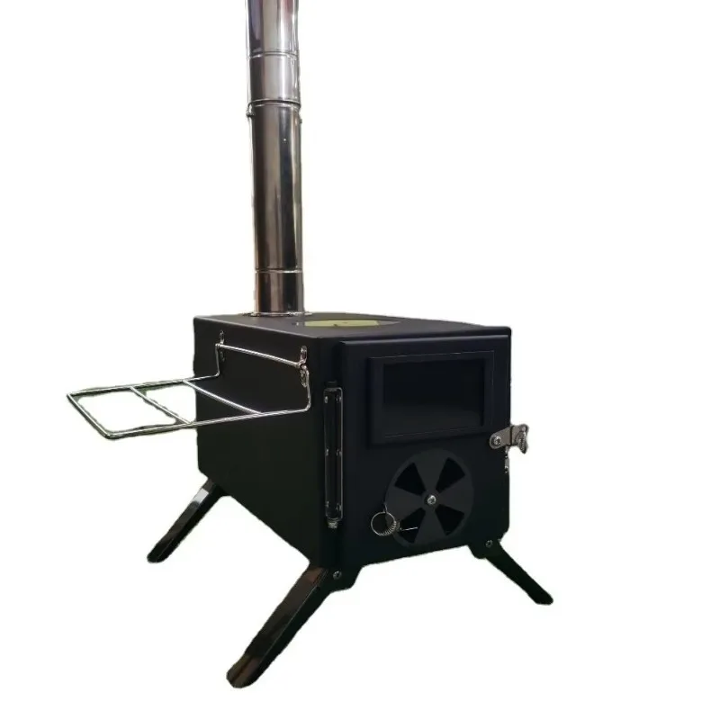 

【Best-selling】Outdoor Camping Burning Wood Antique Cast Iron Cookware Foldable Tent Stove