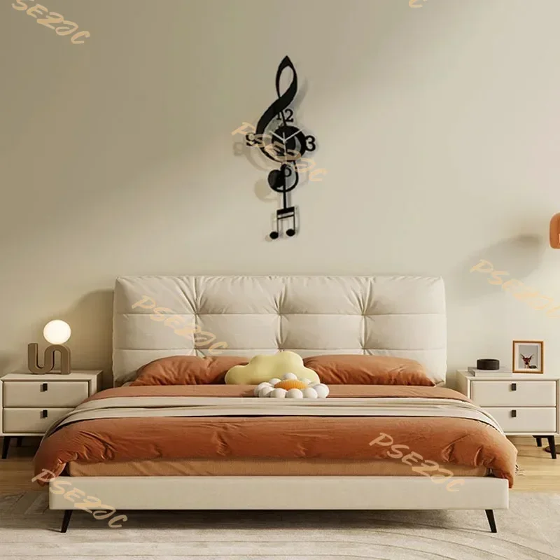الإبداعية والعصرية غرفة المعيشة رمز الموسيقى البندول ساعة حائط التصميم الحديث ديكور المنزل الصامت #6