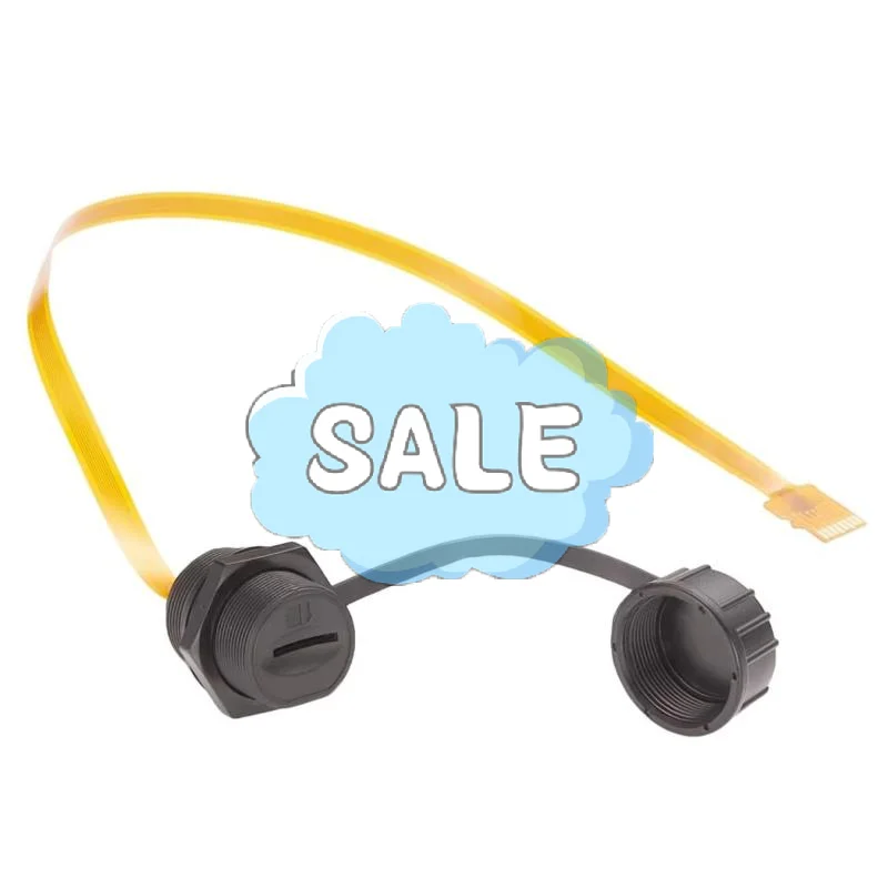 ∘IP67 TF Card Extension Cable Panel Mount Soft Flex Extender FPC Waterproof TF Cord For Cabinet Chassis Case Frame 0.2m