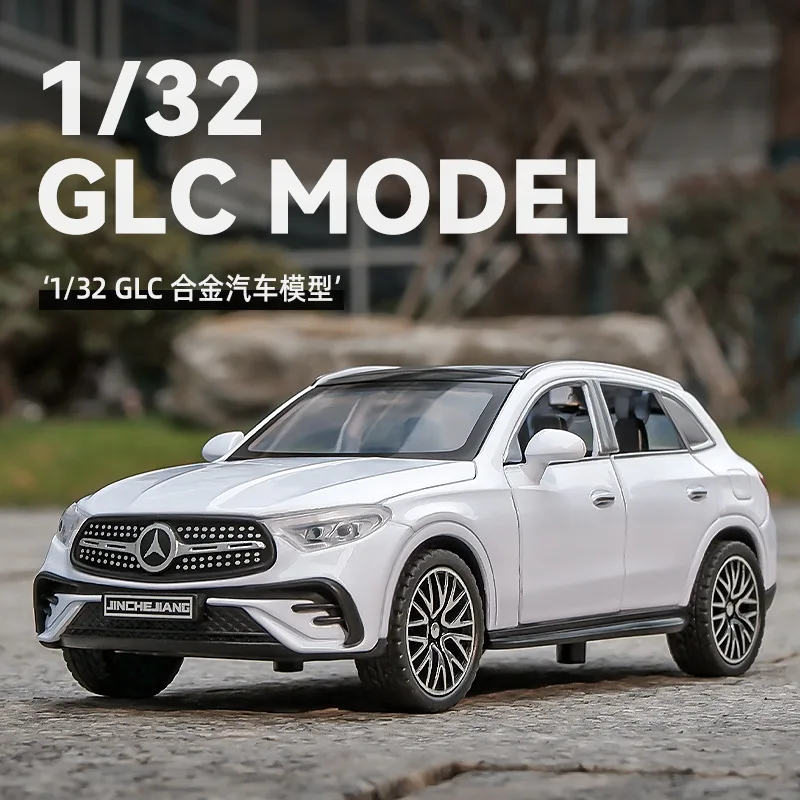 1:32 Mercedes-Benz GLC-400E SUV Alloy Car Model Diecasts Toy car Sound and Light Car Toys Collectibles For Kids Birthday Gifts