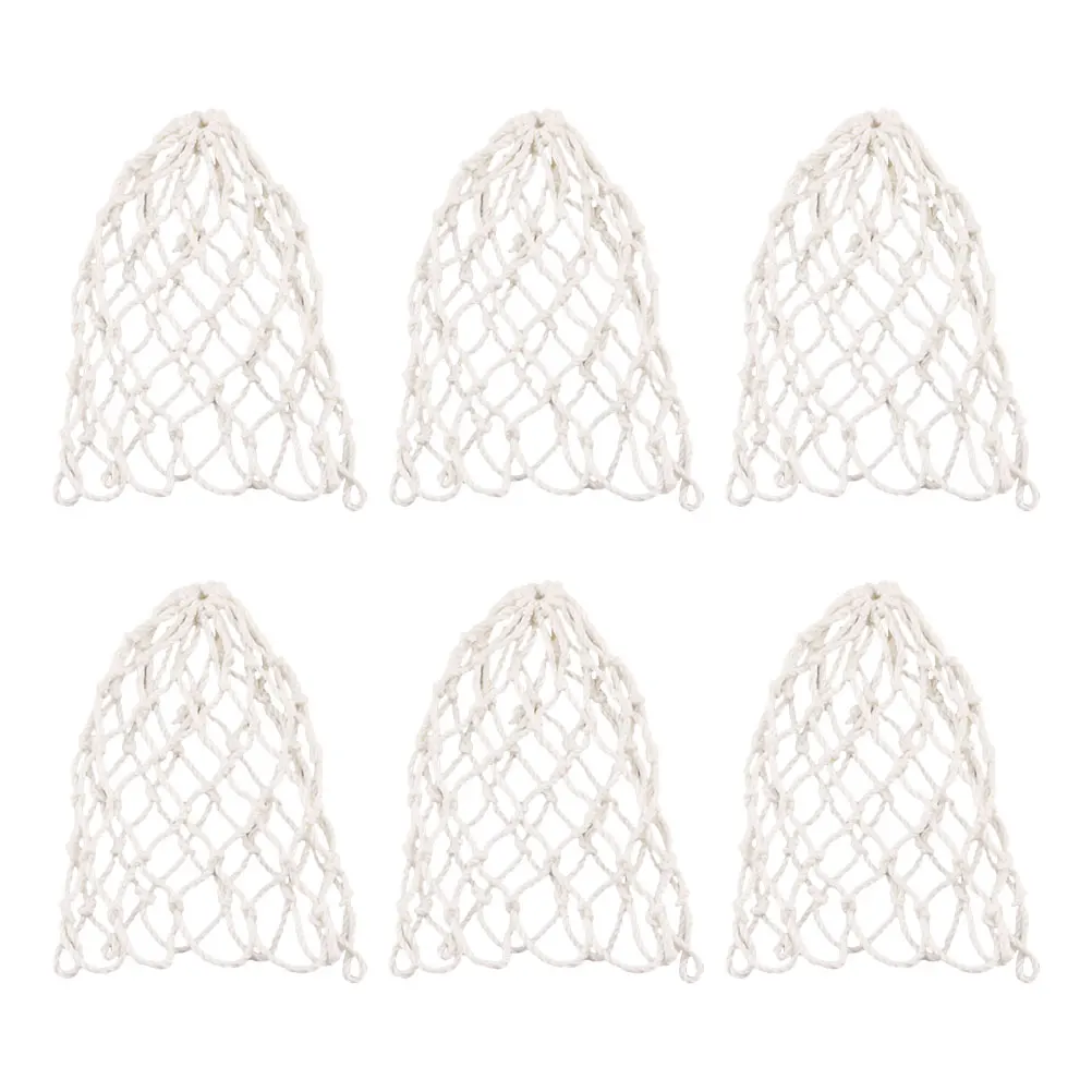 6pcs Pool Table Pocket Replacement Durable Billiard Nets Black Mesh Bags Long Service Life Reusable Snooker Accessories