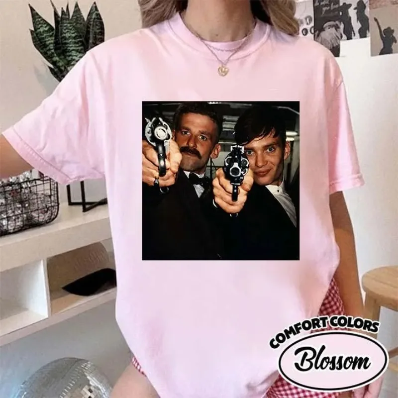 Retro 'Bloodbath Gangster' Shirt Retro British Gangster Drama T-shirt Women's T-shirt Summer New Unisex T-shirt