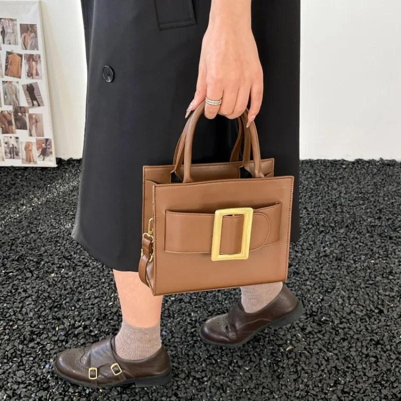 Diaper Bag Classic Casual Leather Tote Luxury Designer Crossbody Purse For Women Elegant Textured Vintage Handbag