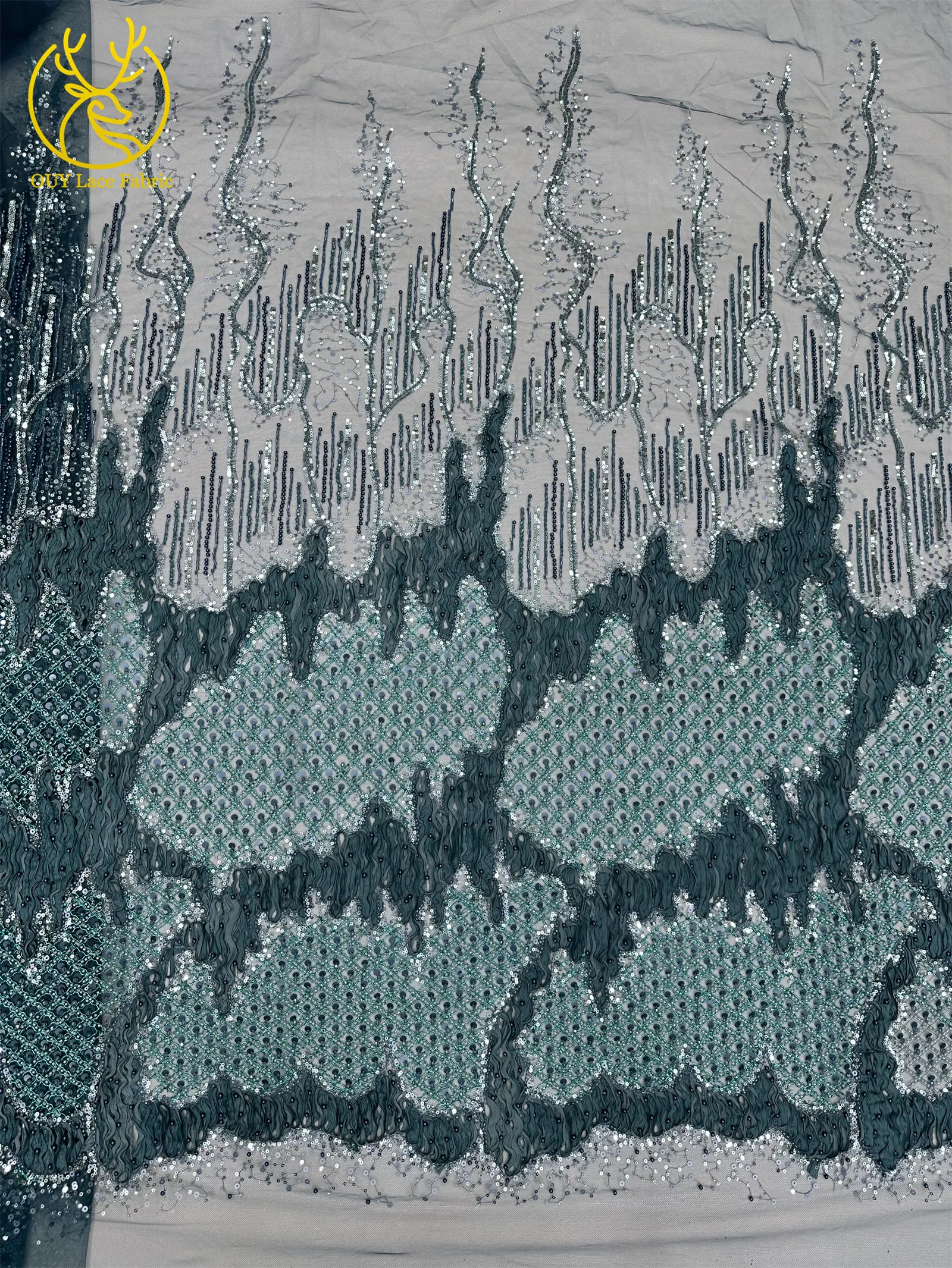 2026 Neues Design Französischer Perlen-Tüll-Spitzenstoff Weinrot Nigerianischer Afrikanischer Pailletten-Netzstoff für Abendkleider 5 Yards – Detail 11