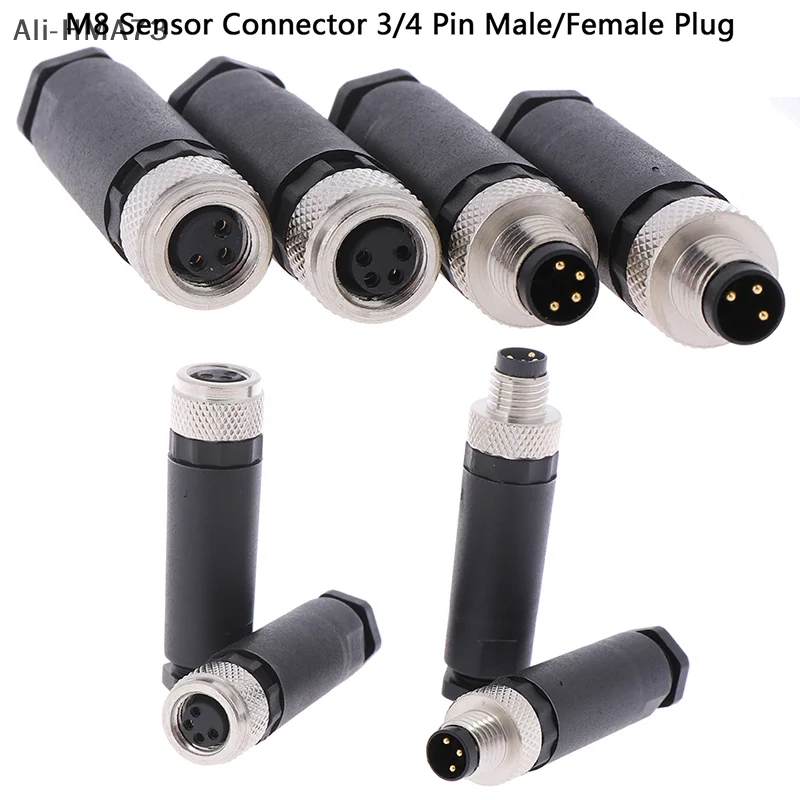 Aviation plug sensor connector waterproof plug M8 3P 4P male and female industrial industrial industrial grade terminals