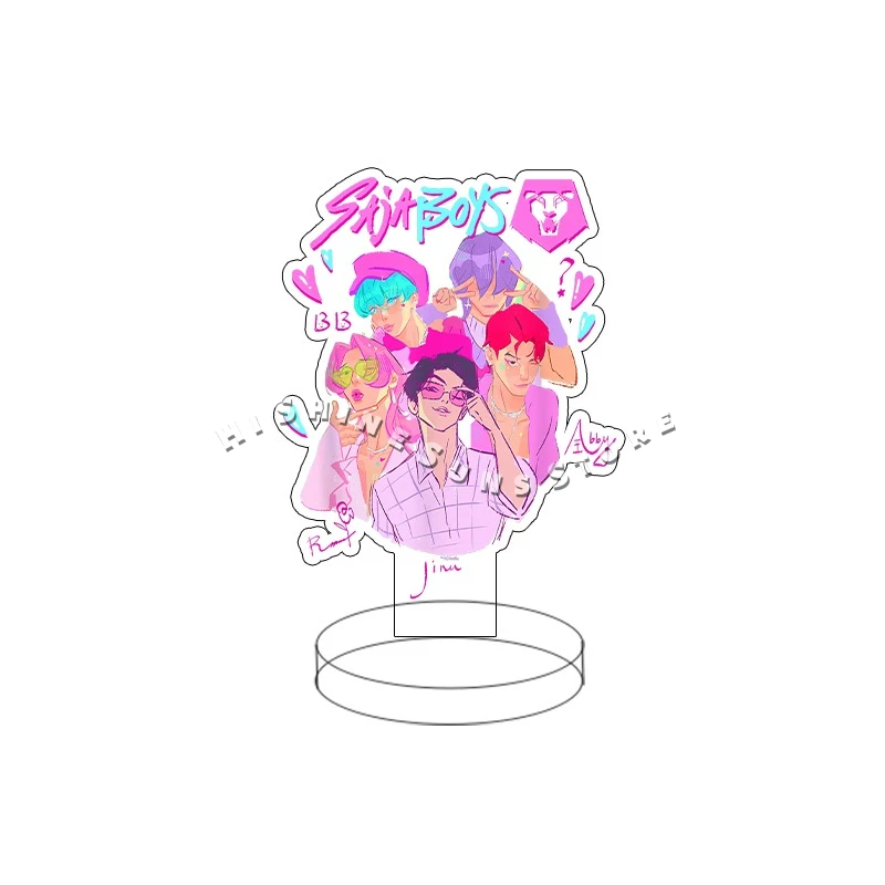 موضة جديدة 15 سنتيمتر Kpop شيطان هنتر نجم ميرا رومي زوي الاكريليك حامل نموذج منضدية الديكور الشكل الدائمة لوحات الهدايا