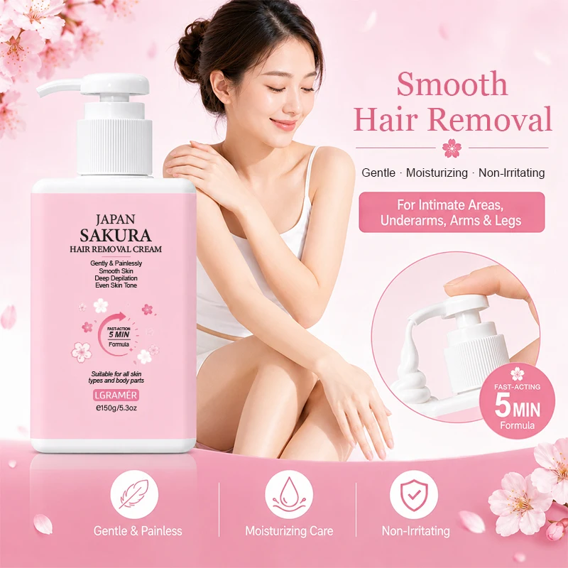 Professional Women Hair Removal Cream Hair Growth Effective Inhibitor Face Arm Armpit Leg Painless Depilatory Permanent Removal