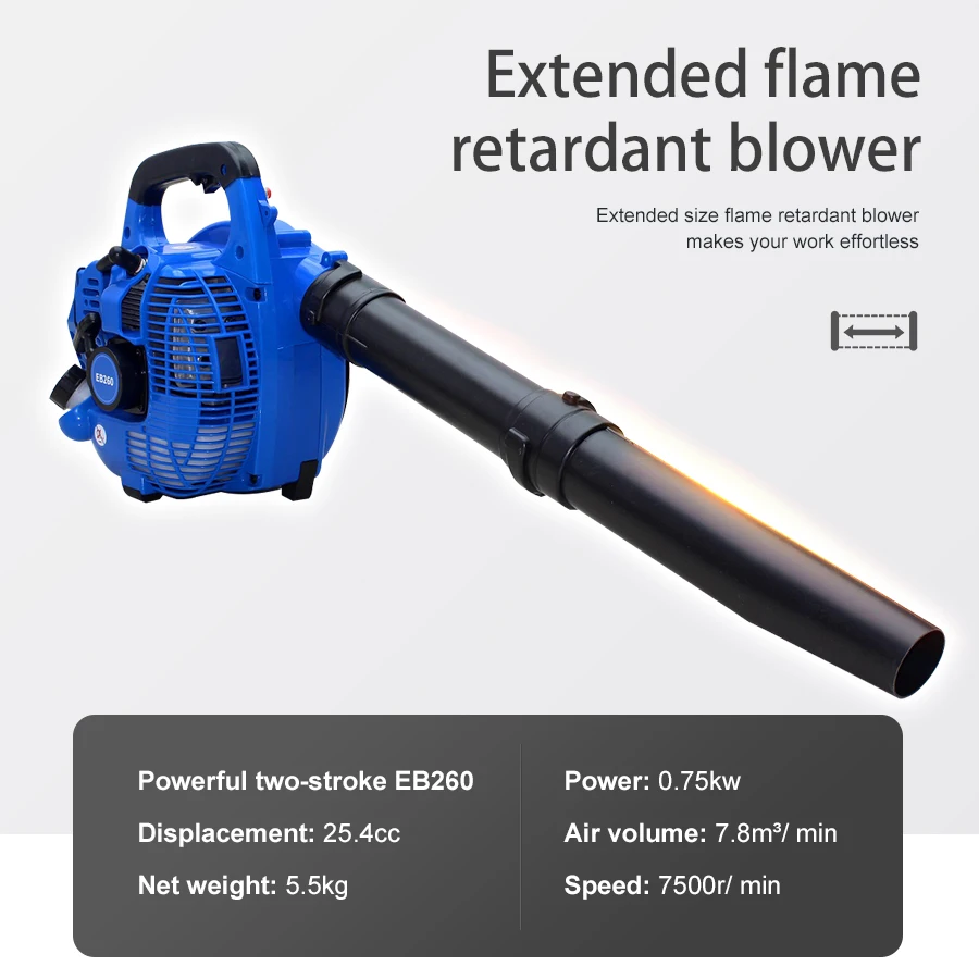 EB260 Two-stroke Portable Powerful Snow Removal Highway Dust Removal Industrial Fire Blower Petrol Fire Extinguisher