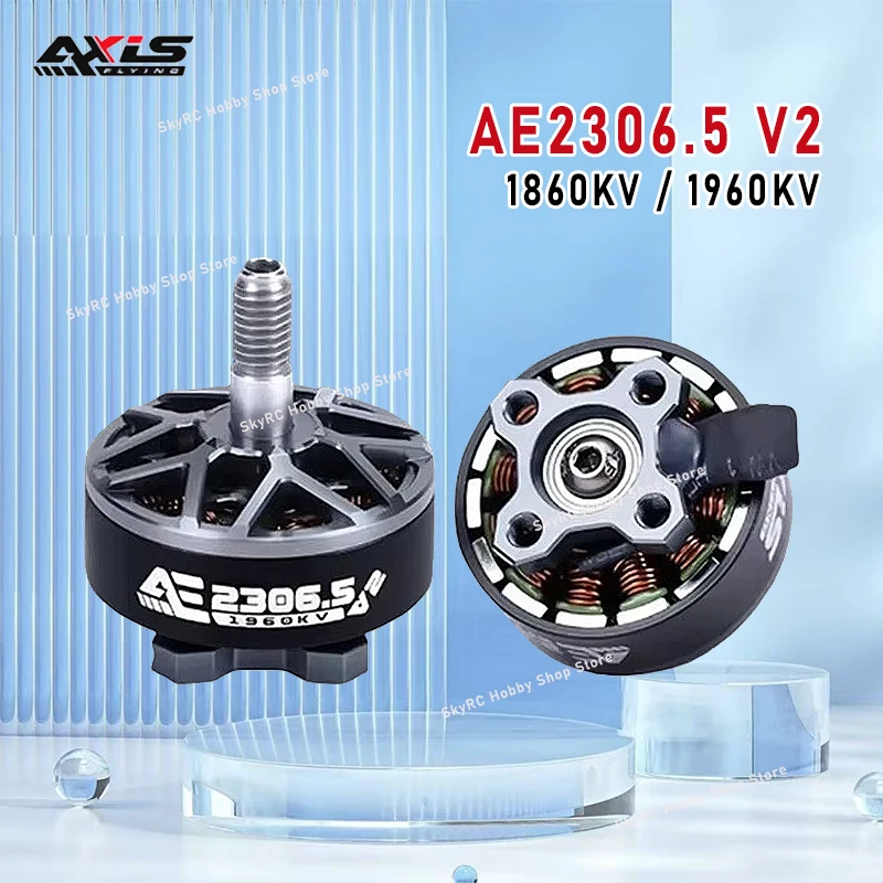 AxisFlying AE2306.5 V2 Brushless Motor, 1860KV/1960KV, 4-6S Lipo, 5mm Shaft, Power Accessory for 5/6inch FPV Freestyle Models