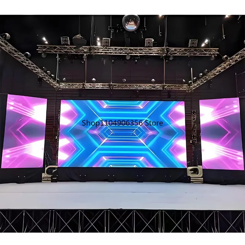 for Indoor rental LED display, church stage full color video wall 500x1000mm P3.91 sunlight readable IP65