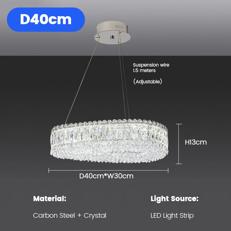 Modern design luxe kristallen plafondkroonluchters voor keuken, woonkamer, hal, lobby, huisdecoratie, verlichting, LED-hanglamp