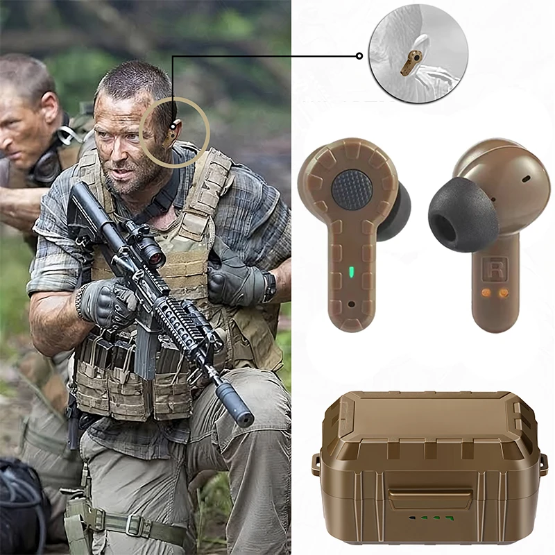 Hunting Tactical Headphones Electronic Hearing Protection Airsoft Shooting Earplugs Electronic Anti-Noise Headphones