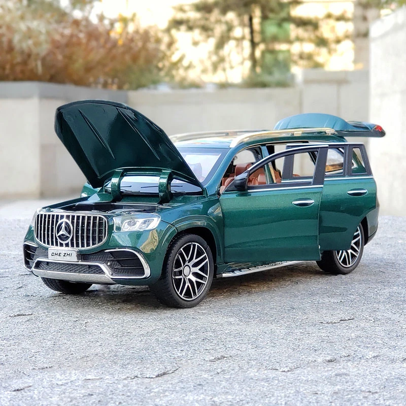 1:24 Mercedes-Benz GLS63 AMG Alloy Model Car Simulation Miniature Metal Vehicle Luxury SUV for Children Toys for Boys A395