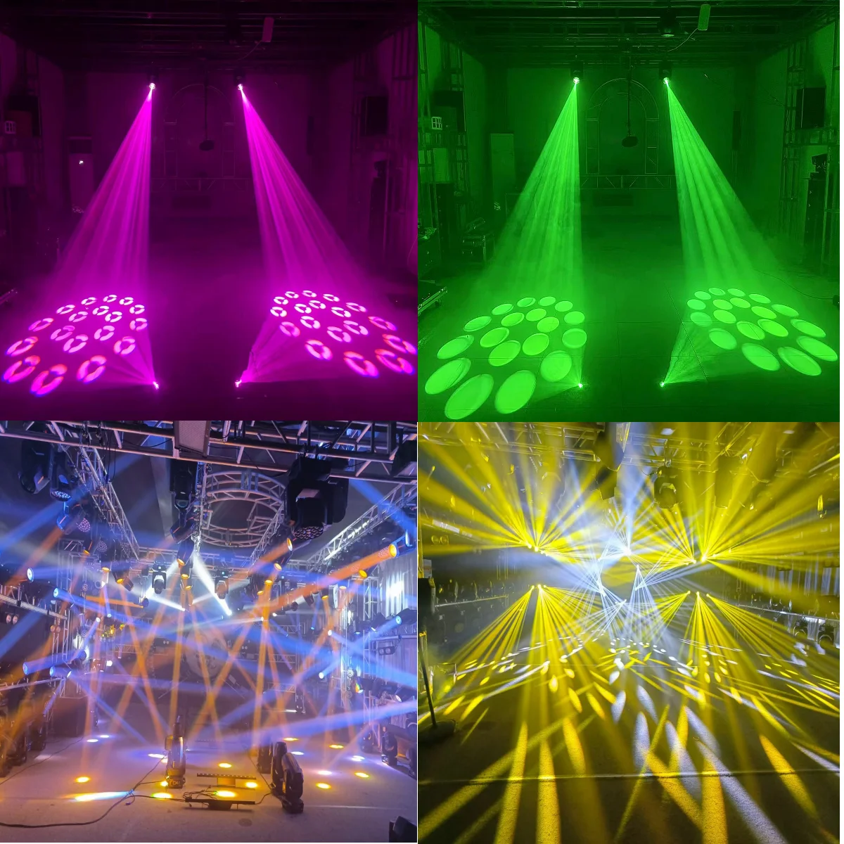 Imagem -06 - Movendo a Cabeça Led Light com 18 Prismas Rotativas Feixe e Spot Dmx Stage Effect Disco dj Bar Wash 150w