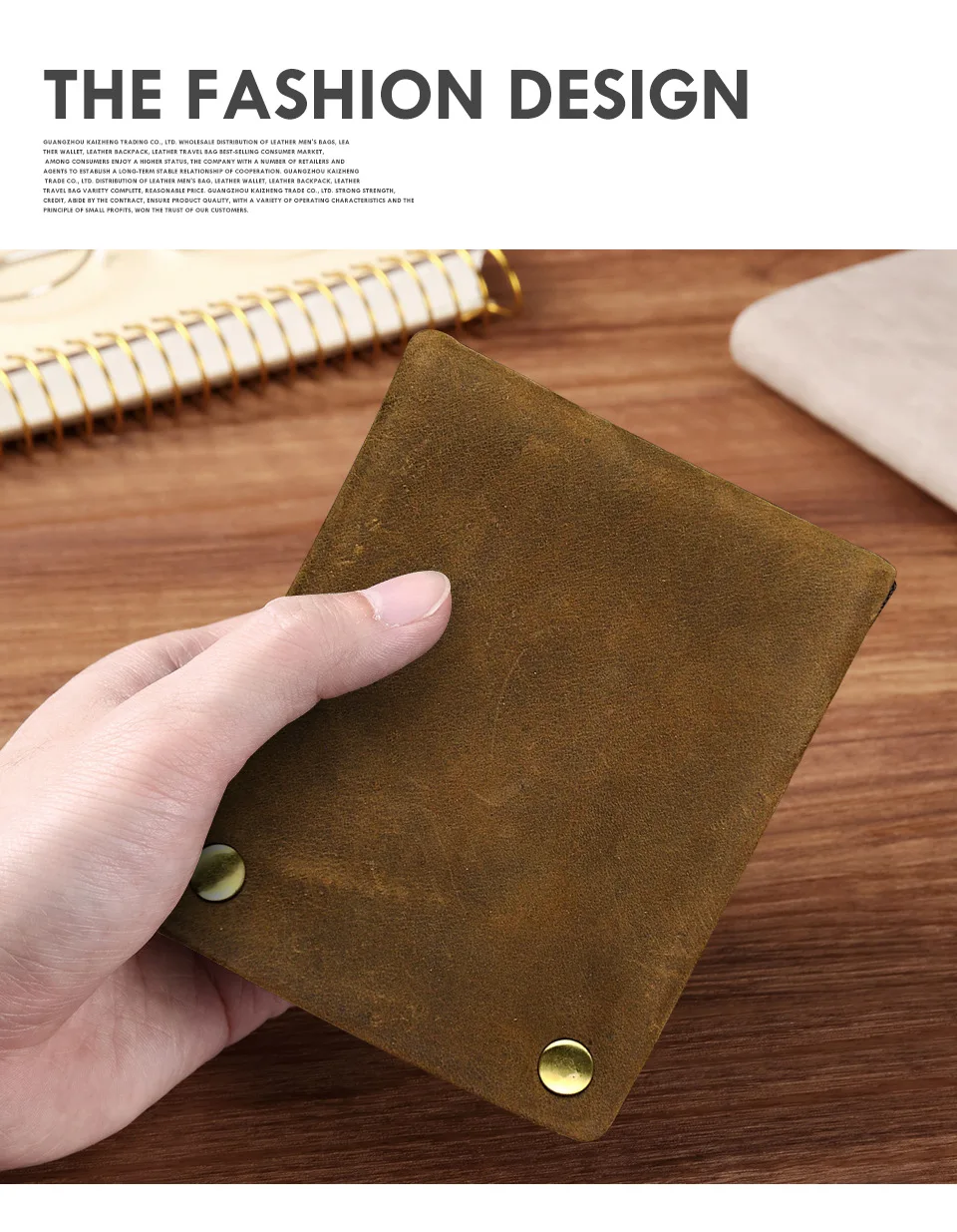 YETTIES Herren-Pull-Up-Geldbörse aus genarbtem Leder, kurzer Bifold-Reißverschluss mit abnehmbarer Kette, praktische Retro-Clutch für Herren – Detail 11