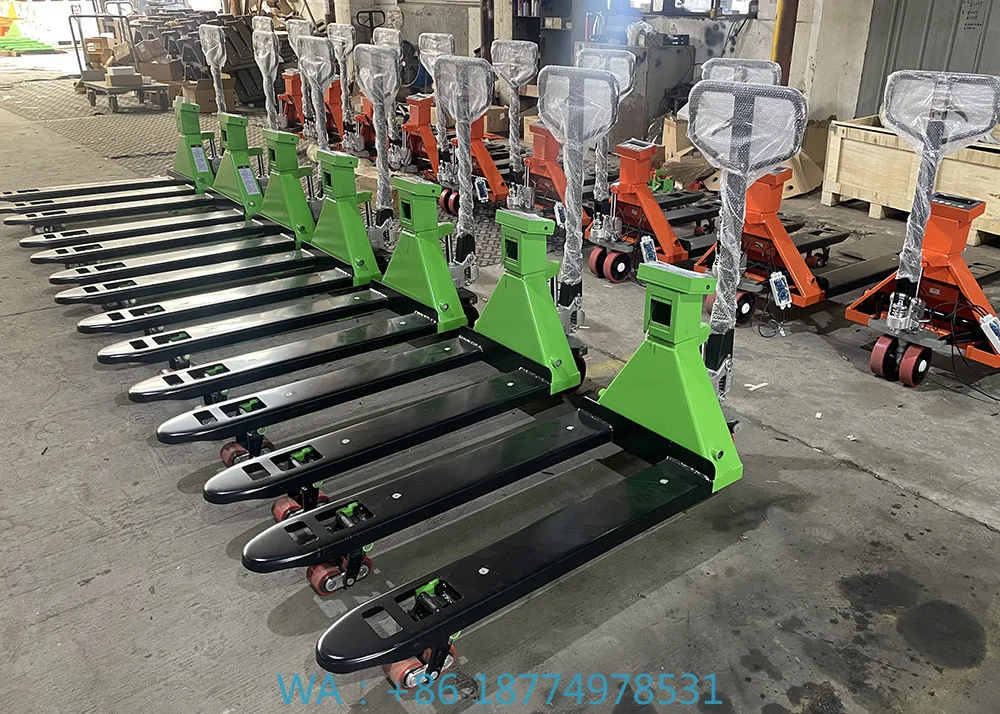 Hand Pallet Truck with Weigh Scale Hener 3000kg Digital Forklift Weighing Scale Pallet Jack Scale