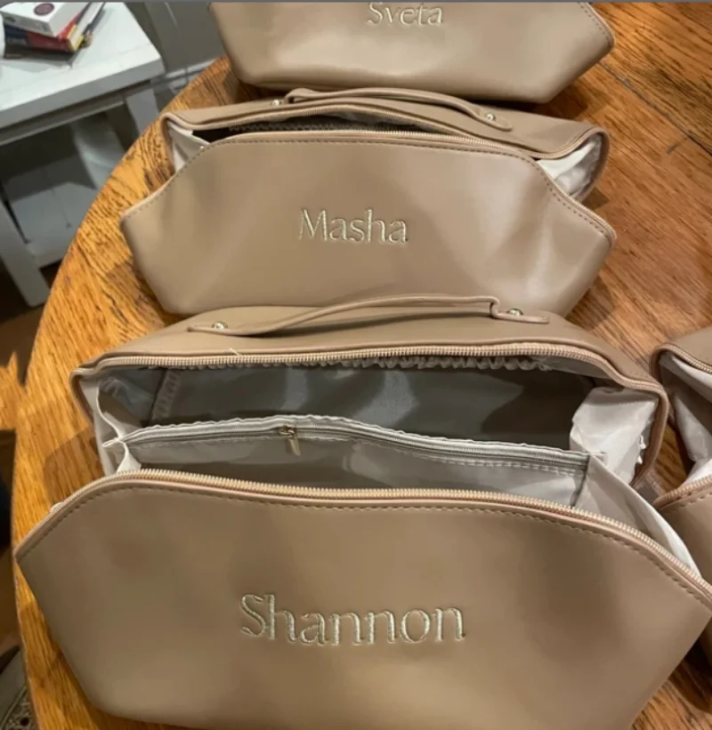 Personalized Makeup Bag with Name | Customized Makeup Bag | Personalized Gift for Her | Personalized Gift for Bridesmaid