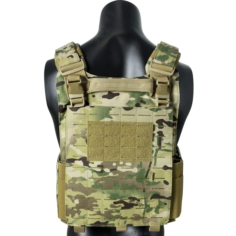 1000D Nylon Quick Release Modular Laser Cutting Molle System Tactical Vest with Double Triple Magazine Pouch