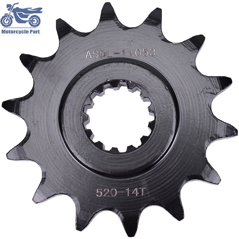 520-14T 520 14 Tooth 14T Drive Front Sprocket Gear For SUZUKI DL250 DL 250 GSR250 GSR250F GSR250S GSX250 GSX250R GW250 GW 250